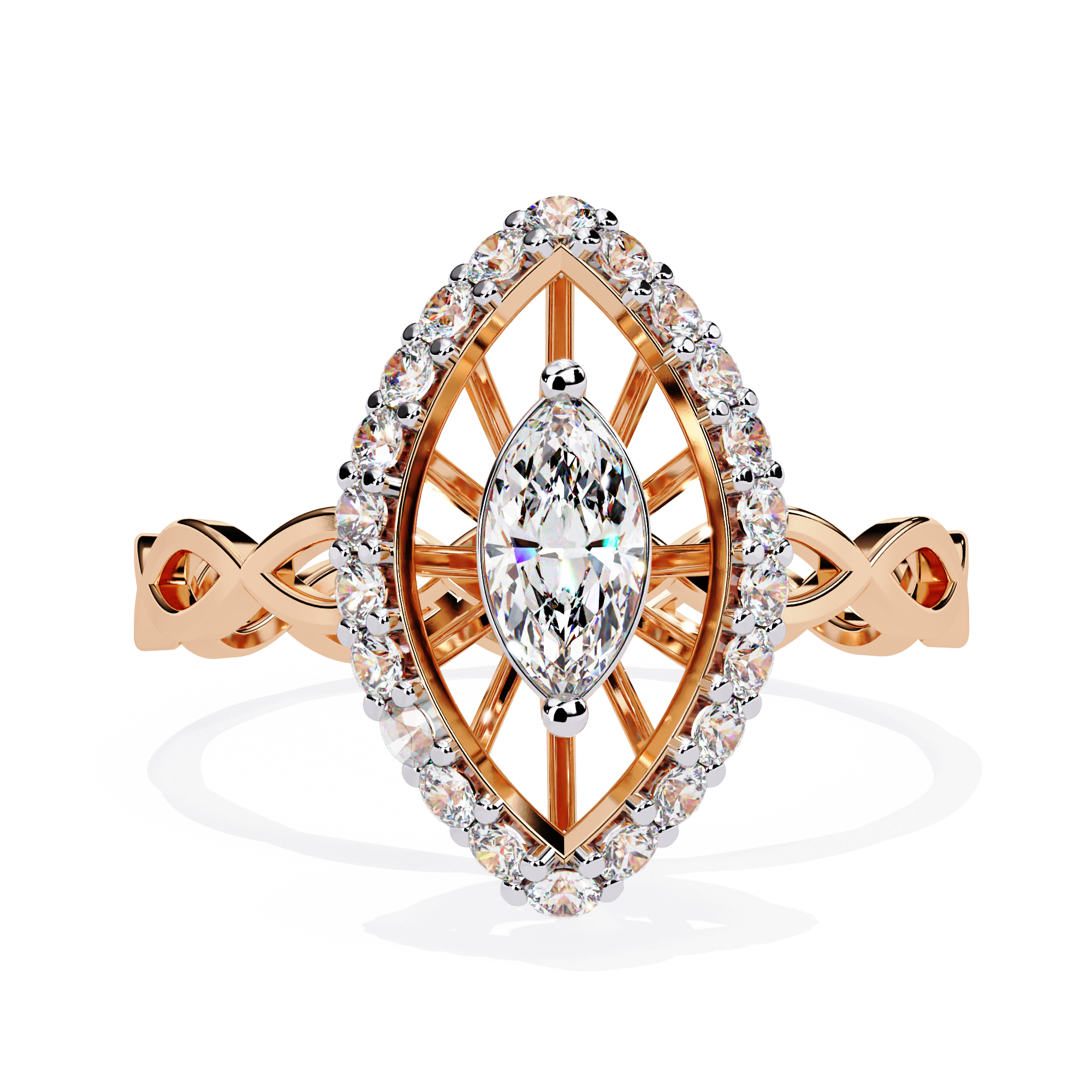 Vintage Spinner Diamond Ring