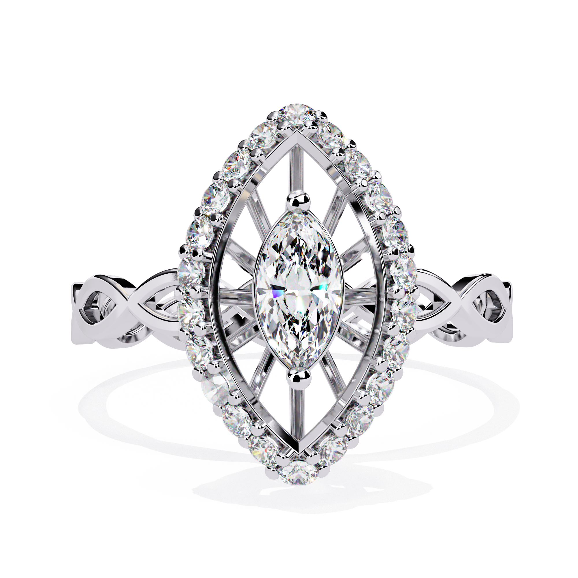 Vintage Spinner Diamond Ring