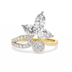 Floral Sparkle Diamond Ring