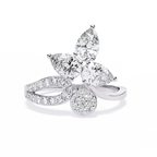 Floral Sparkle Diamond Ring
