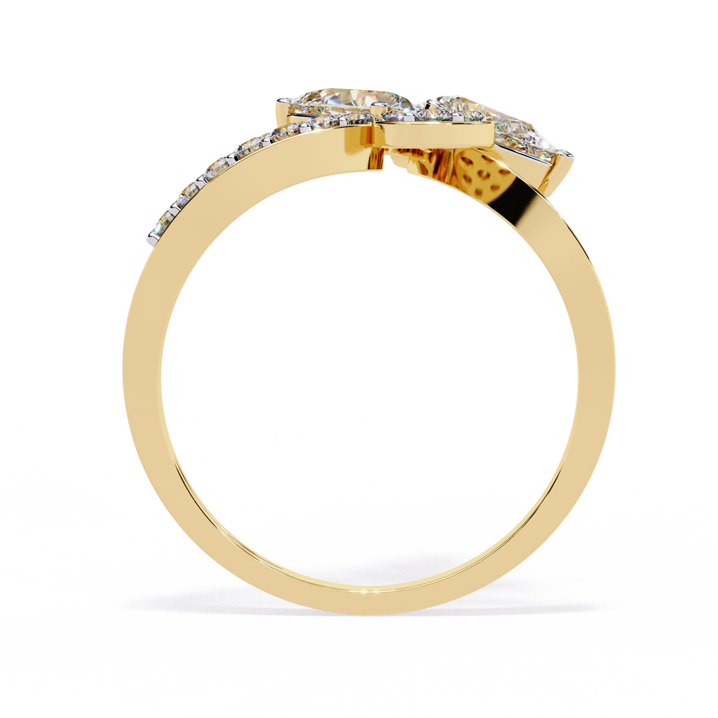 Floral Sparkle Diamond Ring