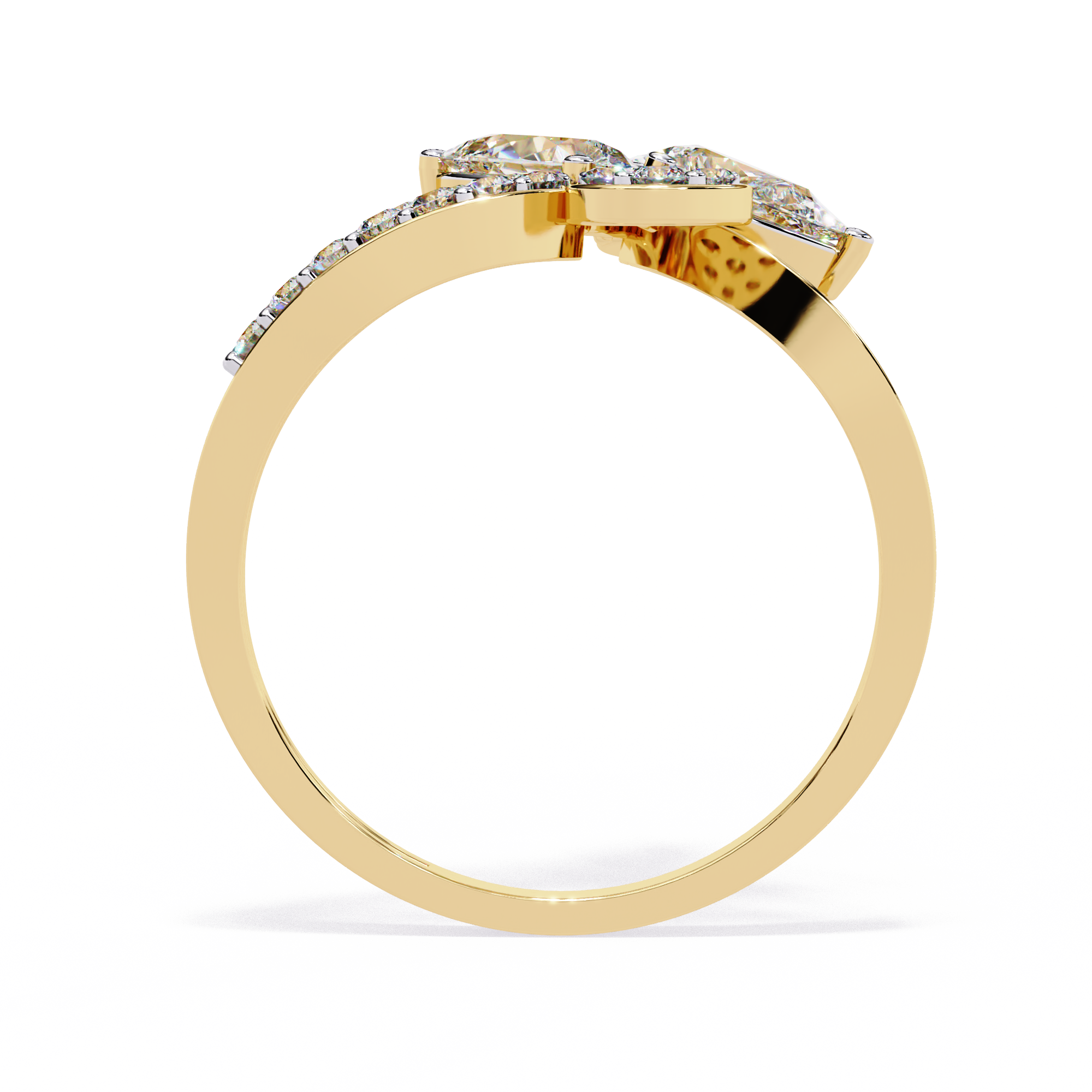 Floral Sparkle Diamond Ring