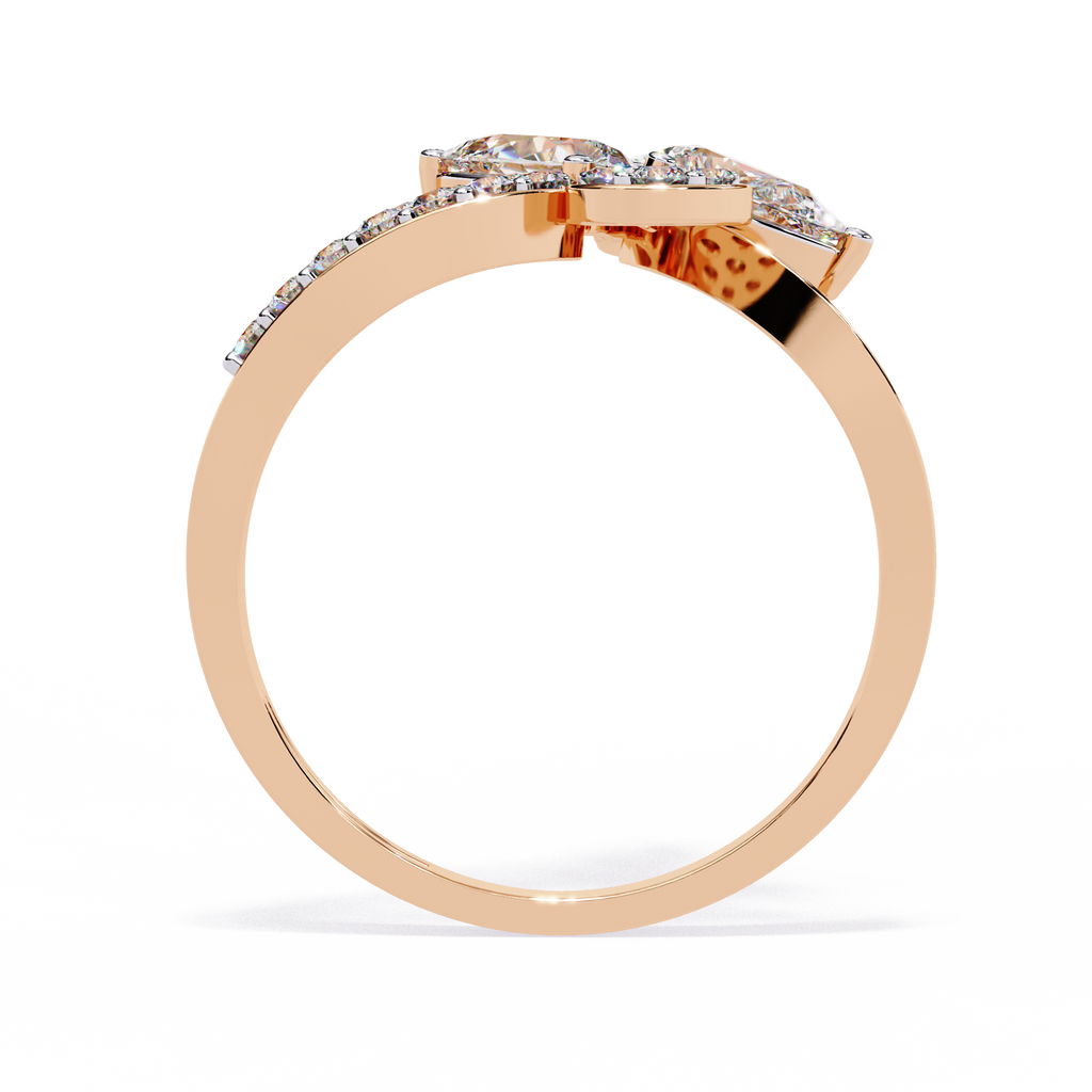 Floral Sparkle Diamond Ring