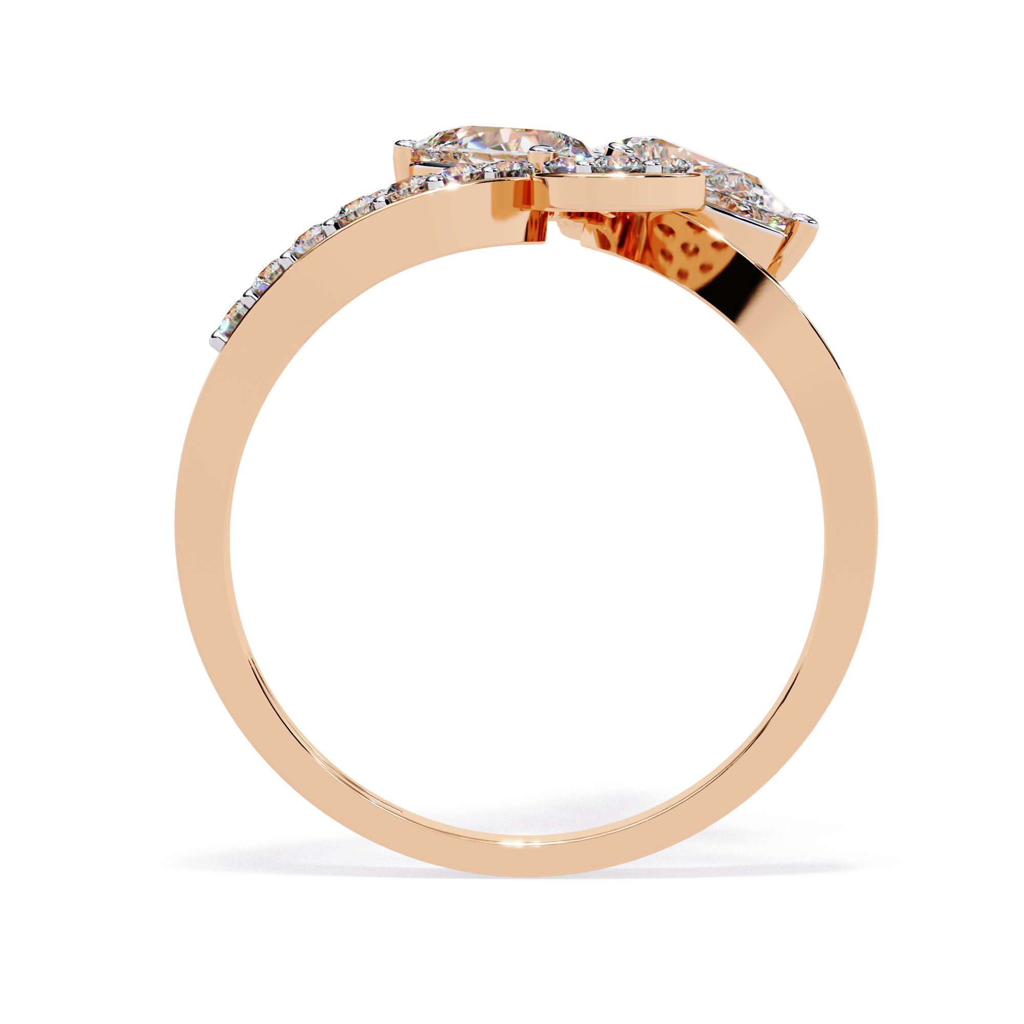 Floral Sparkle Diamond Ring