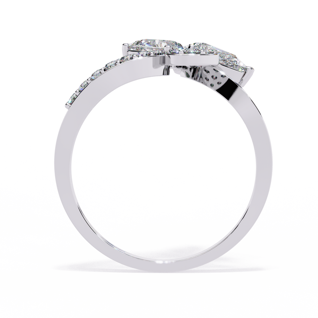 Floral Sparkle Diamond Ring