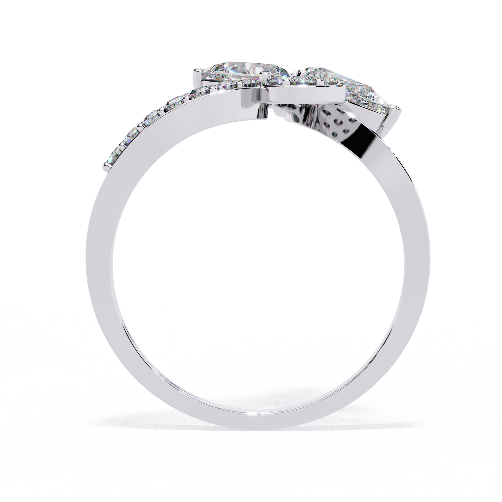 Floral Sparkle Diamond Ring