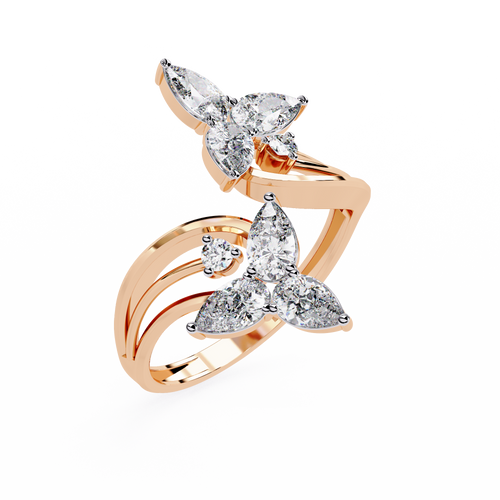 Butterfly Wings Diamond Ring