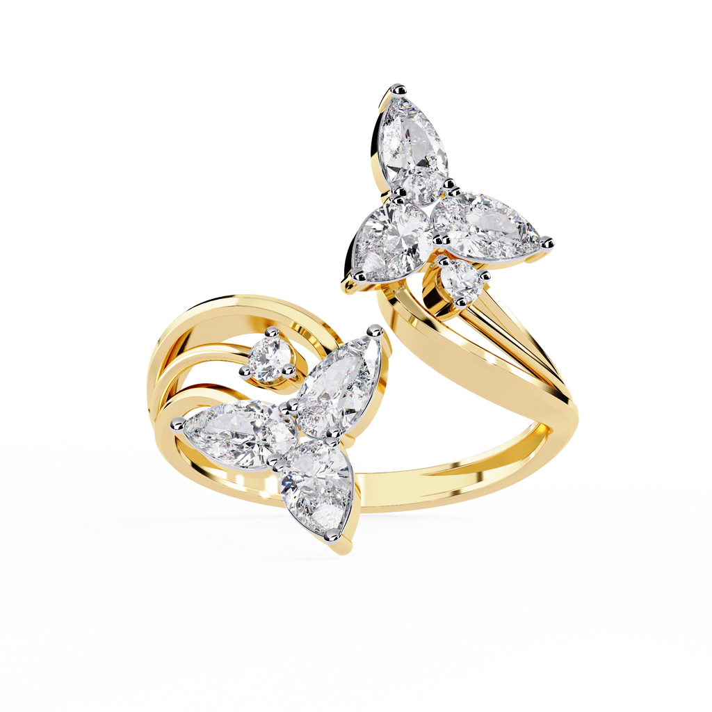 Butterfly Wings Diamond Ring