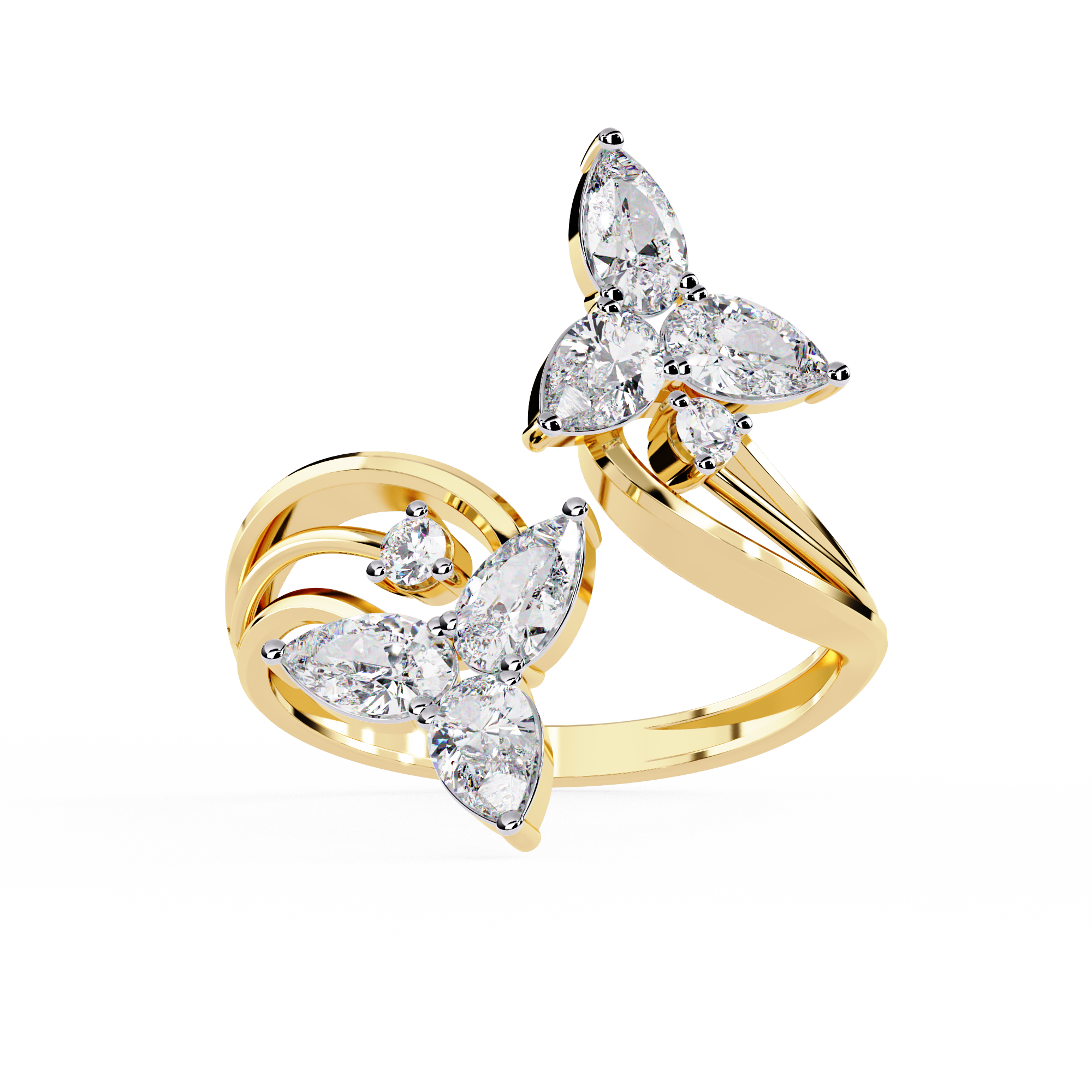 Butterfly Wings Diamond Ring