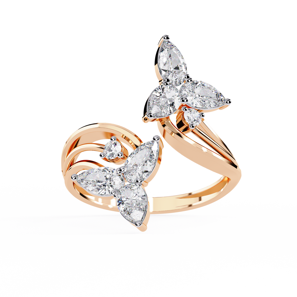 Butterfly Wings Diamond Ring