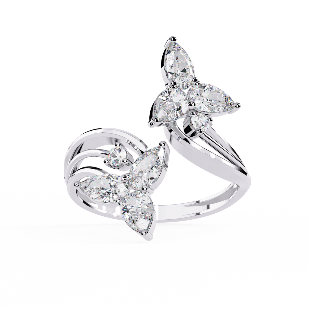 Butterfly Wings Diamond Ring