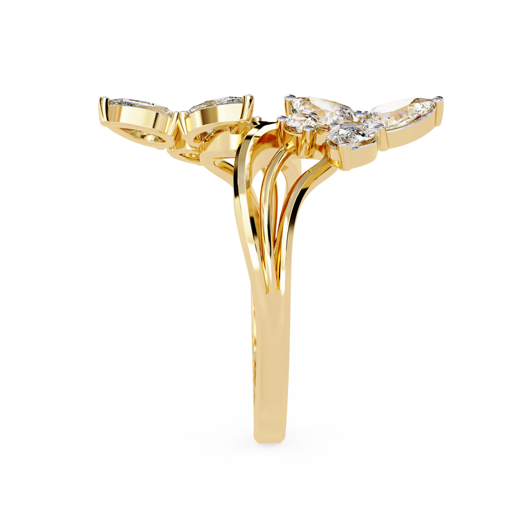 Butterfly Wings Diamond Ring