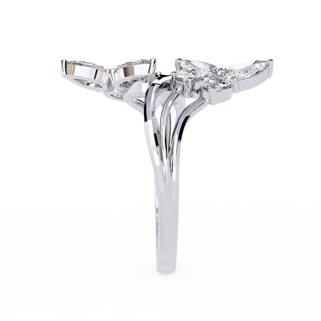 Butterfly Wings Diamond Ring