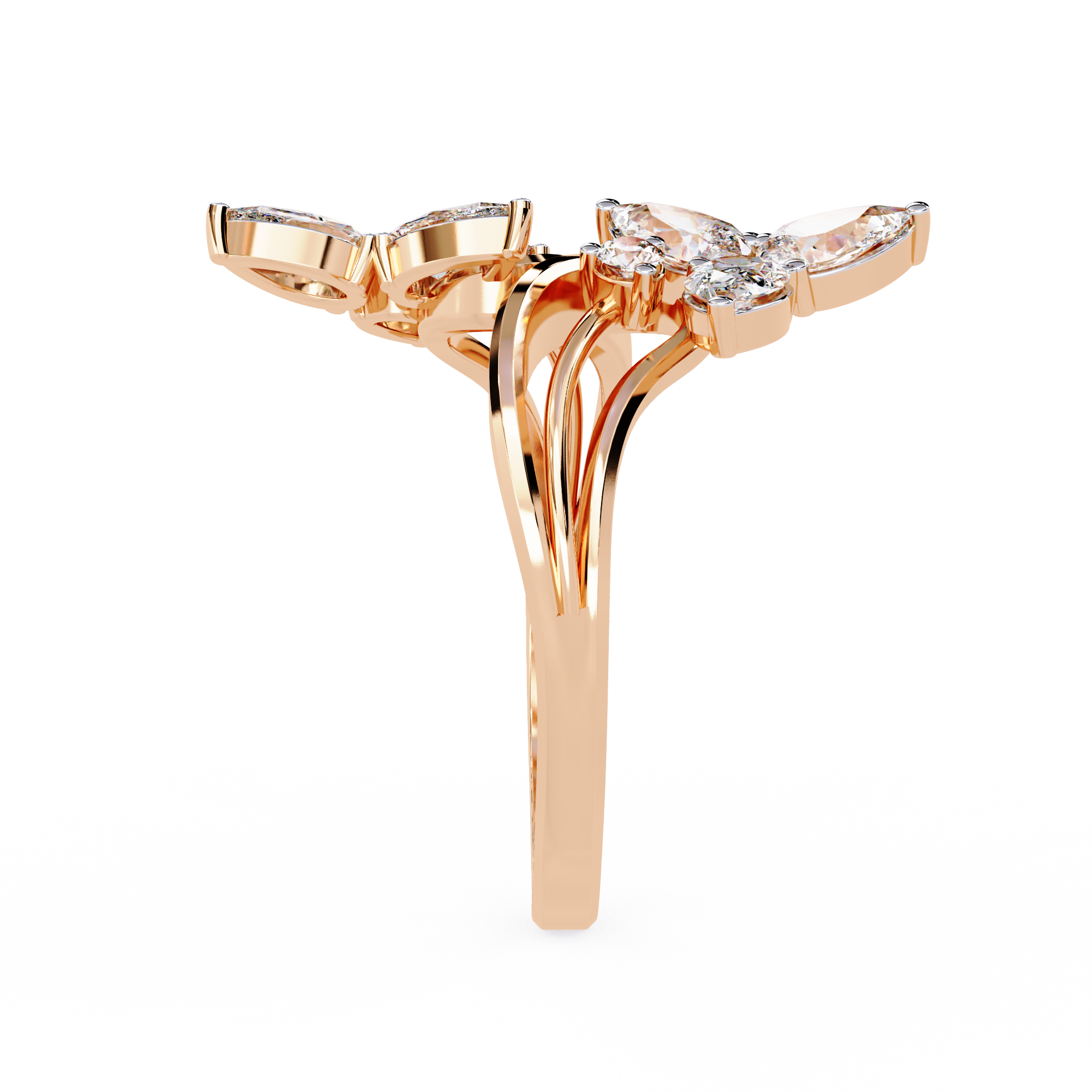 Butterfly Wings Diamond Ring