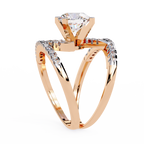 Spiral Glow Diamond Ring