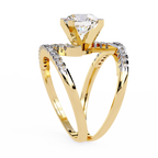 Spiral Glow Diamond Ring