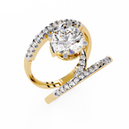 Spiral Glow Diamond Ring