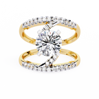 Spiral Glow Diamond Ring