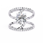 Spiral Glow Diamond Ring