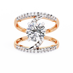 Spiral Glow Diamond Ring