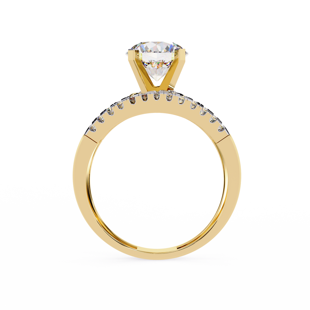 Spiral Glow Diamond Ring