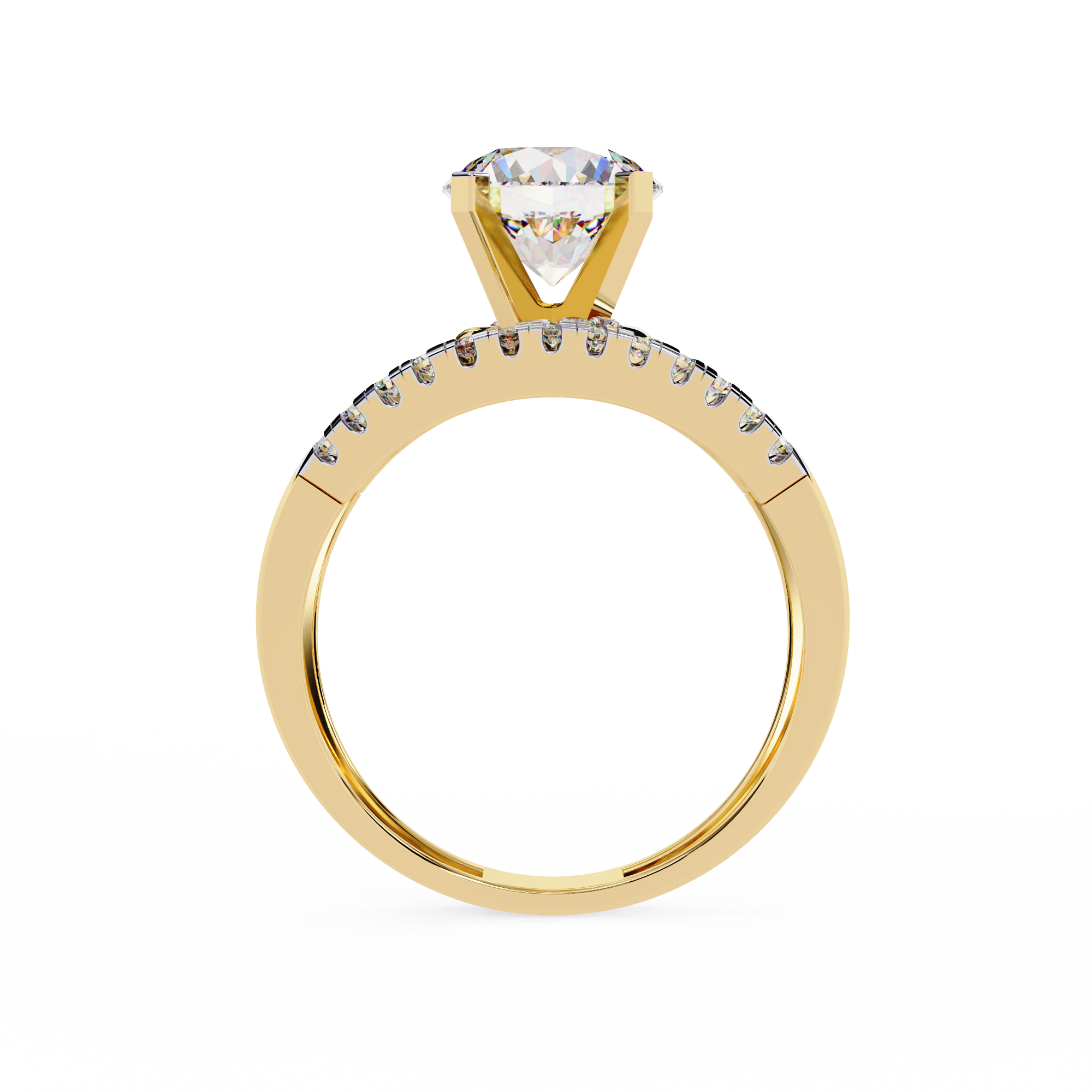 Spiral Glow Diamond Ring