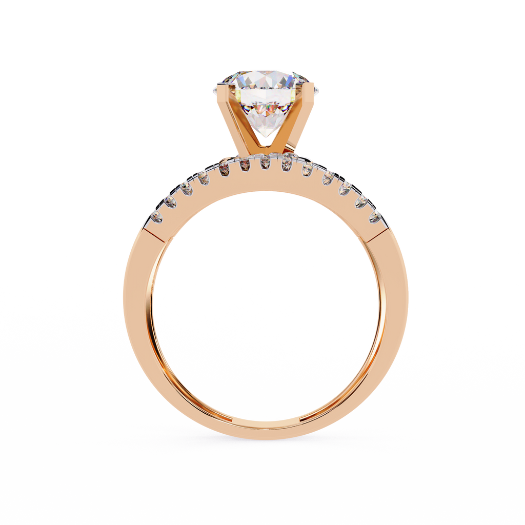 Spiral Glow Diamond Ring