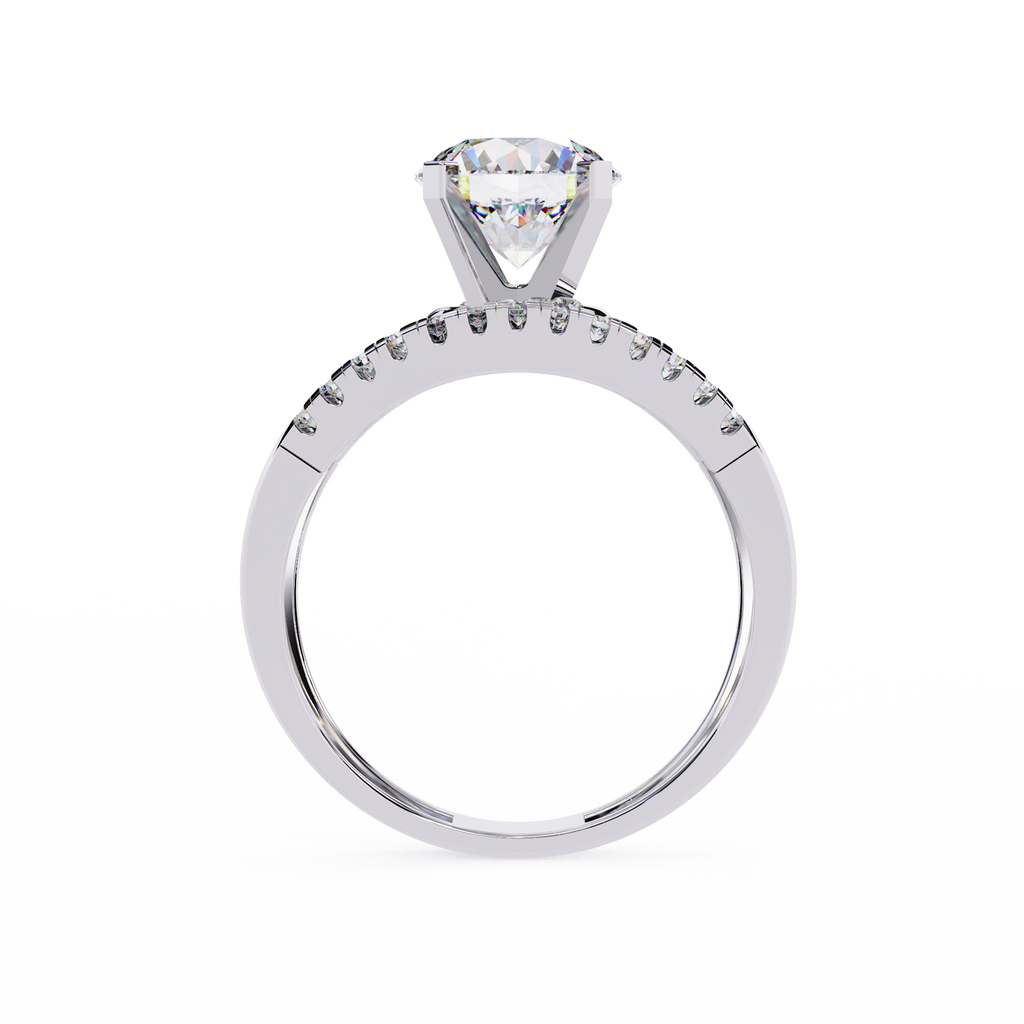 Spiral Glow Diamond Ring