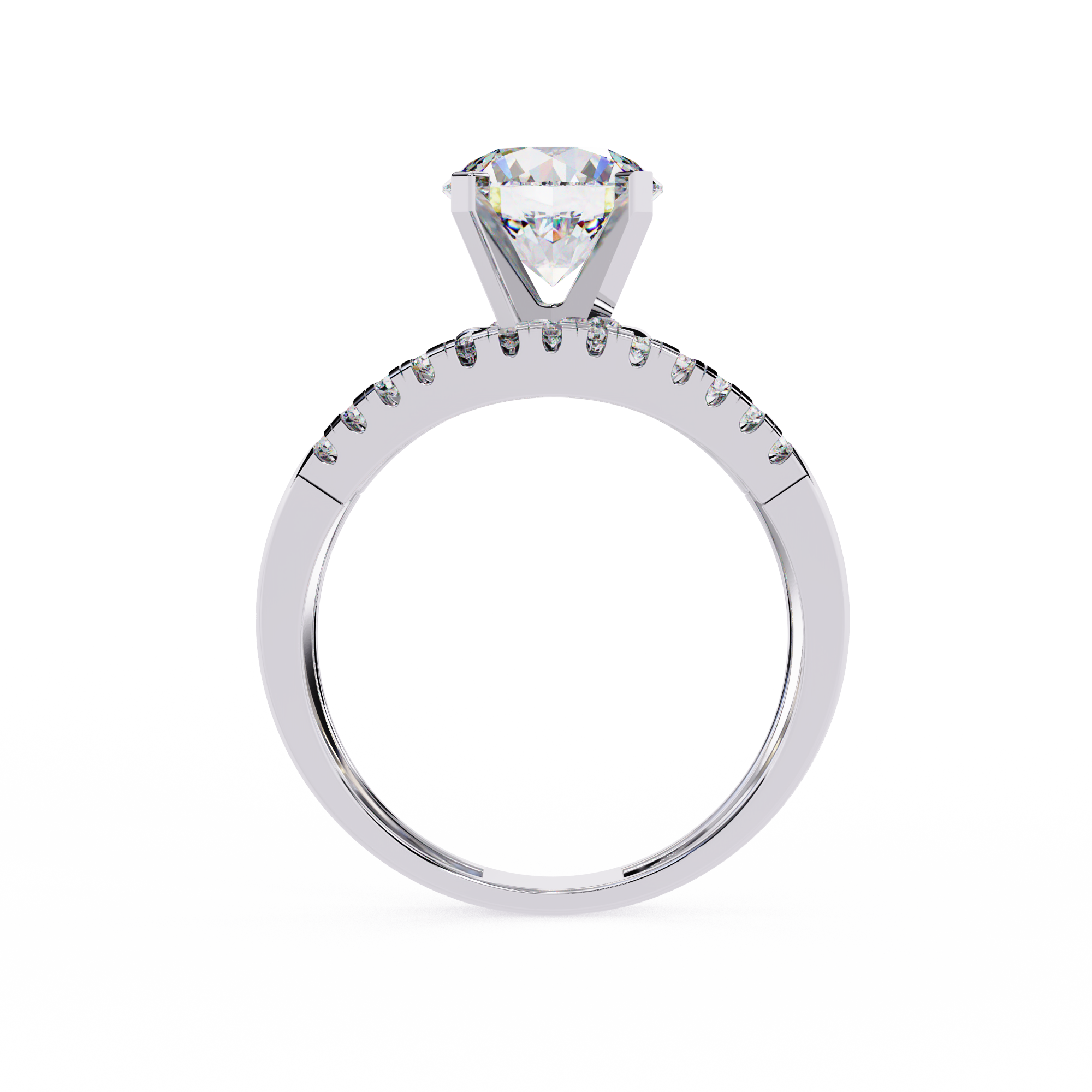 Spiral Glow Diamond Ring