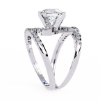 Spiral Glow Diamond Ring