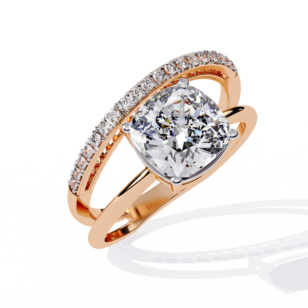 Cushion Glow Diamond Ring