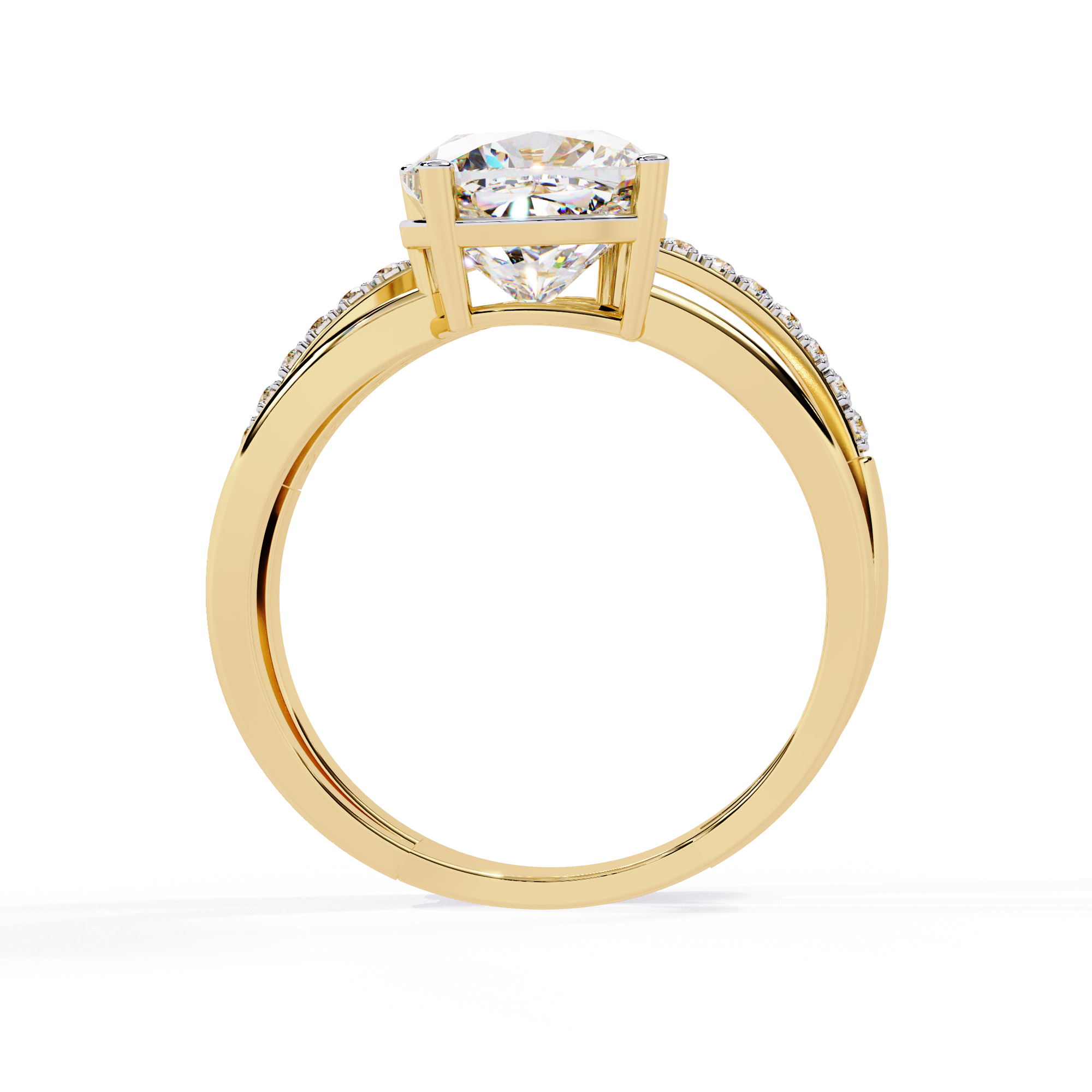 Cushion Glow Diamond Ring