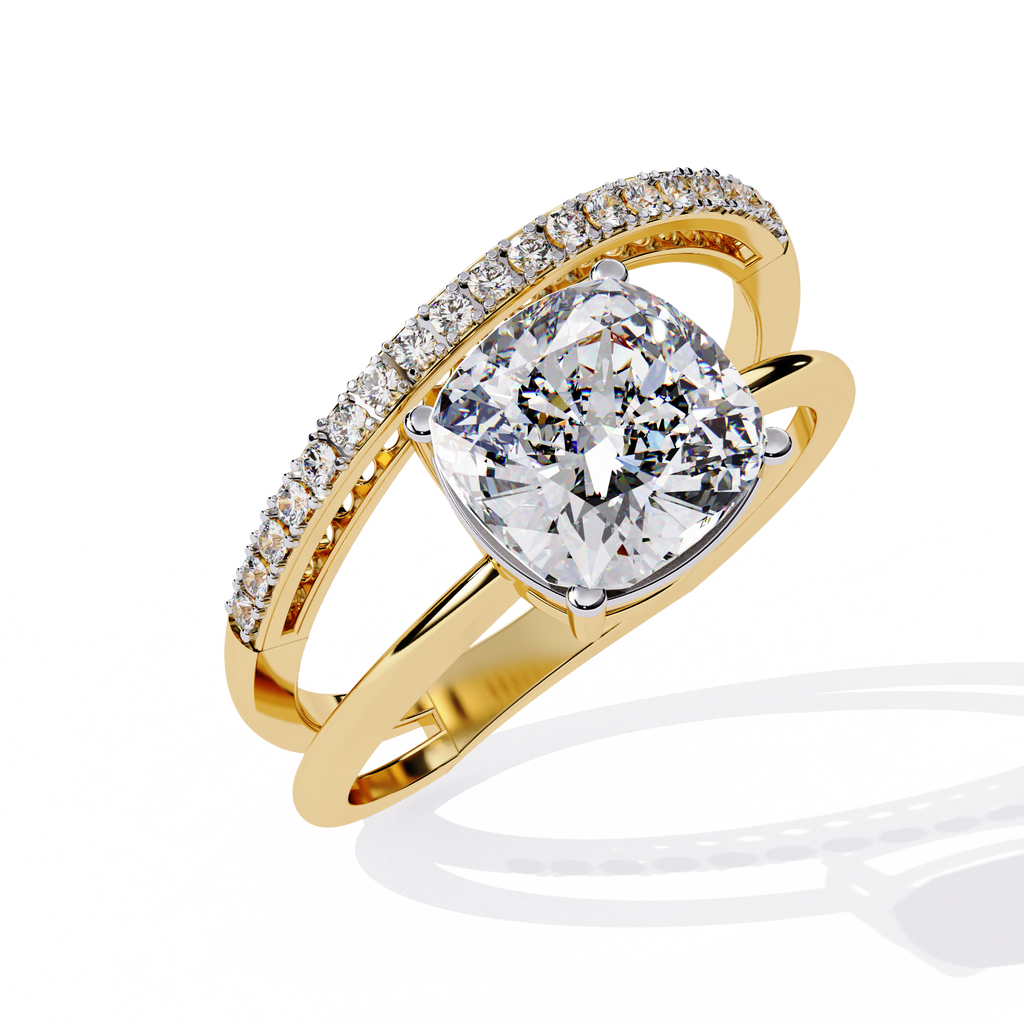 Cushion Glow Diamond Ring