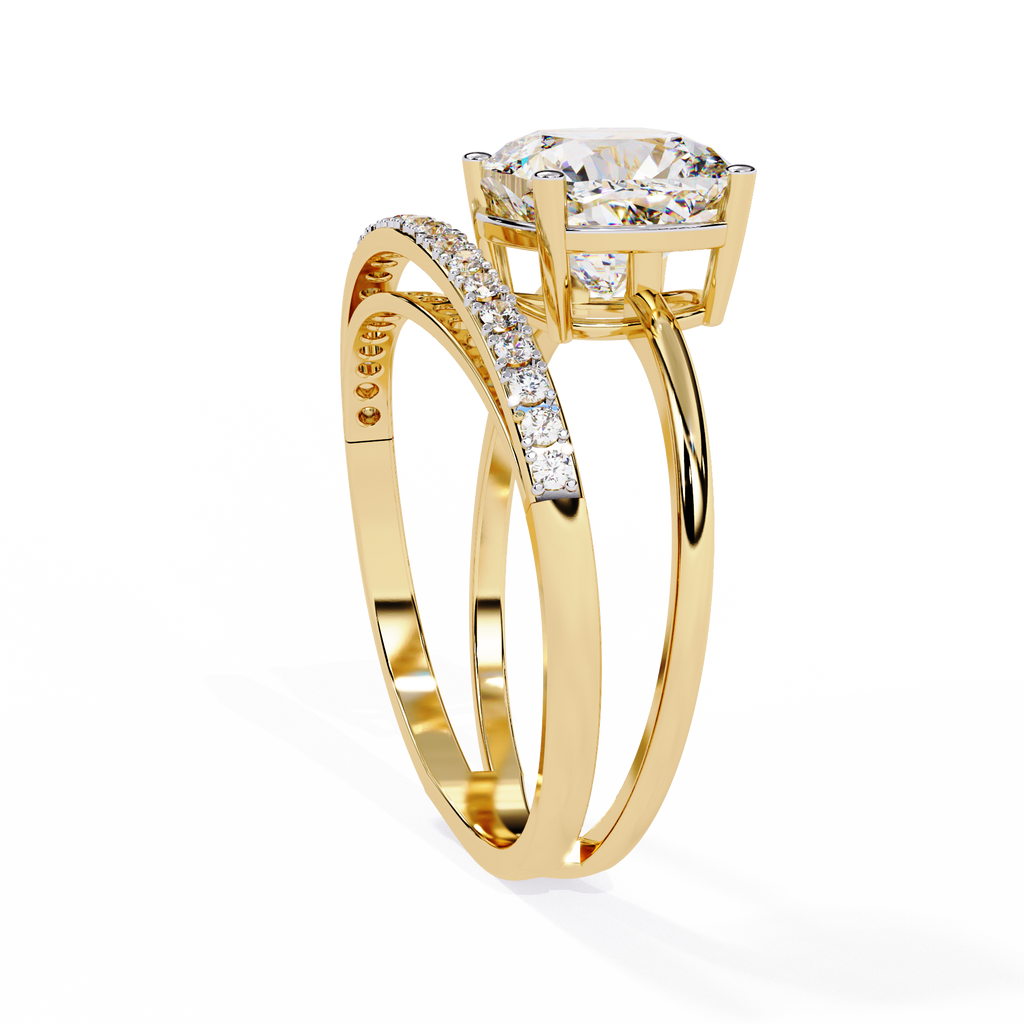 Cushion Glow Diamond Ring