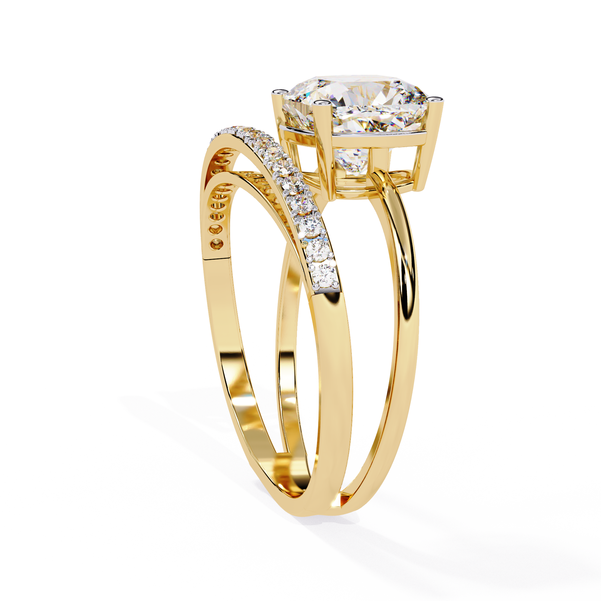 Cushion Glow Diamond Ring
