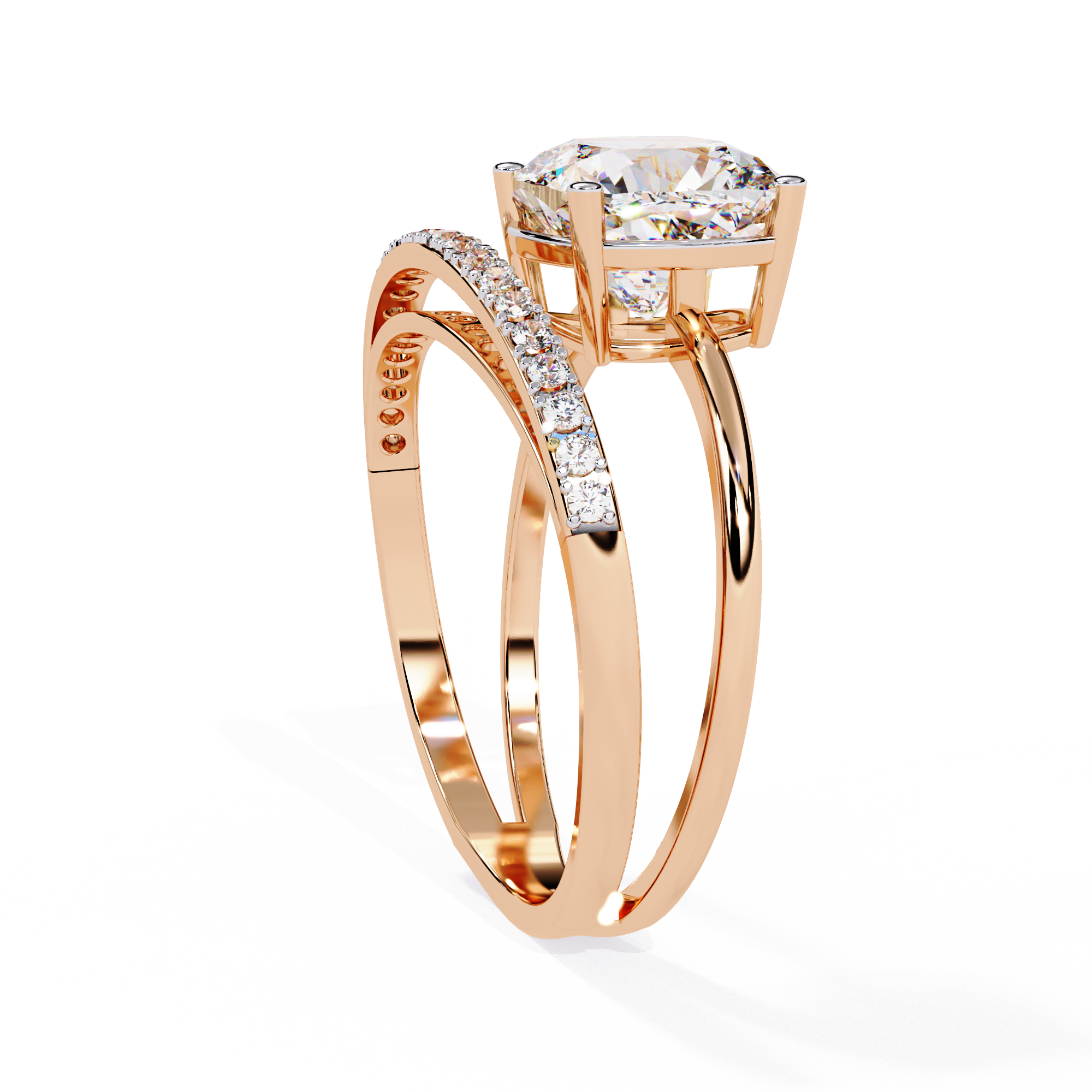 Cushion Glow Diamond Ring