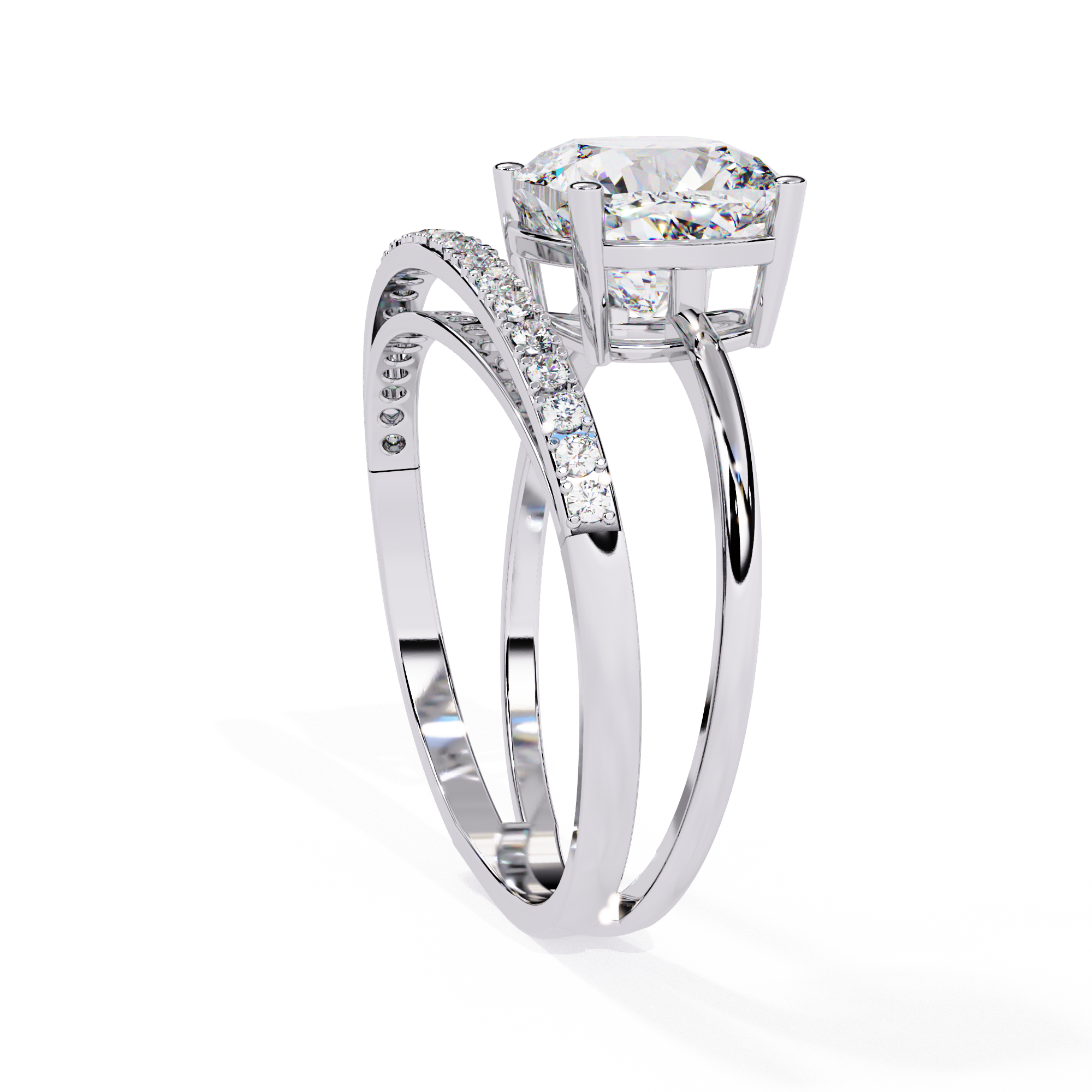 Cushion Glow Diamond Ring