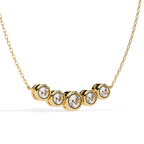 Curved Diamond Bar Pendant