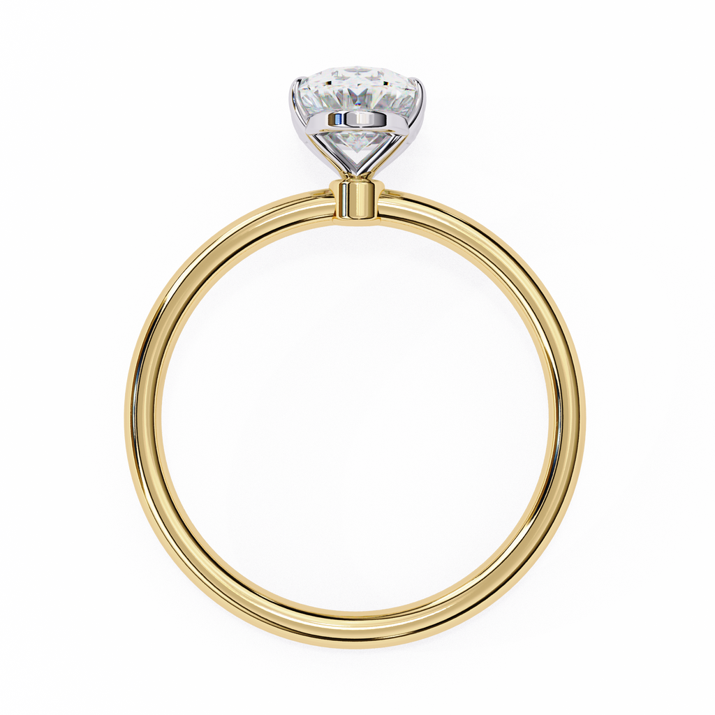 Golden Oval Cut Ring
