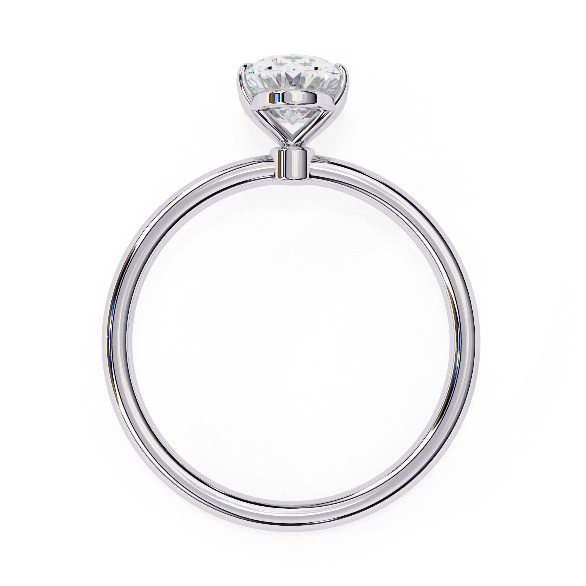 Golden Oval Cut Ring