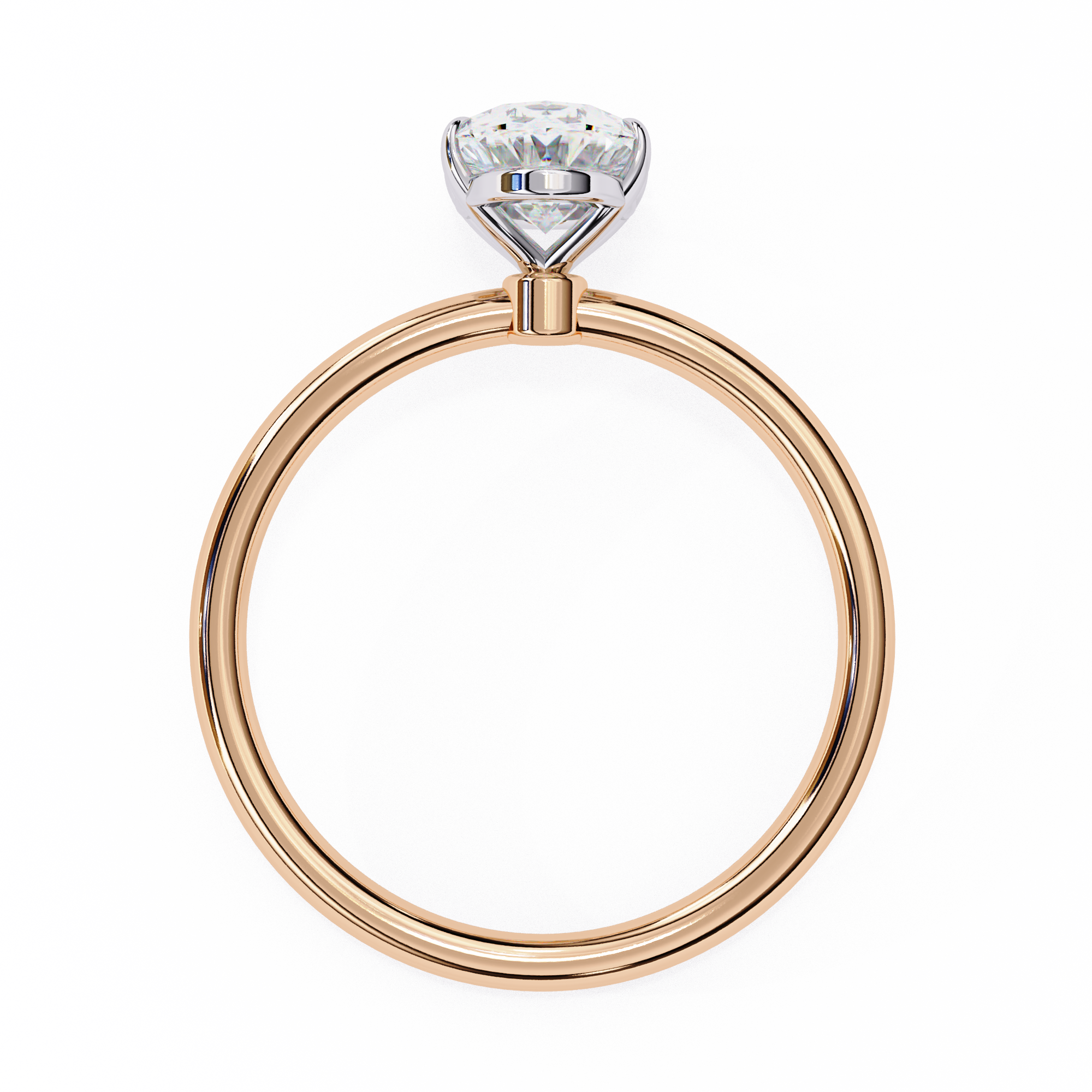 Golden Oval Cut Ring