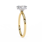 Golden Oval Cut Ring