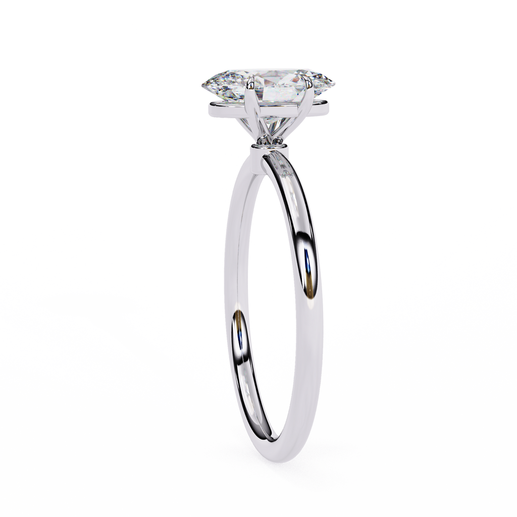 Golden Oval Cut Ring