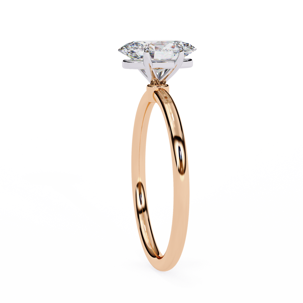 Golden Oval Cut Ring