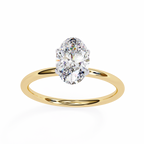 Golden Oval Cut Ring