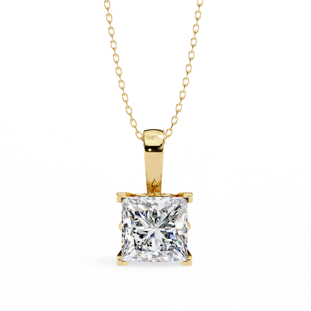 Princess Cut Diamond Pendant