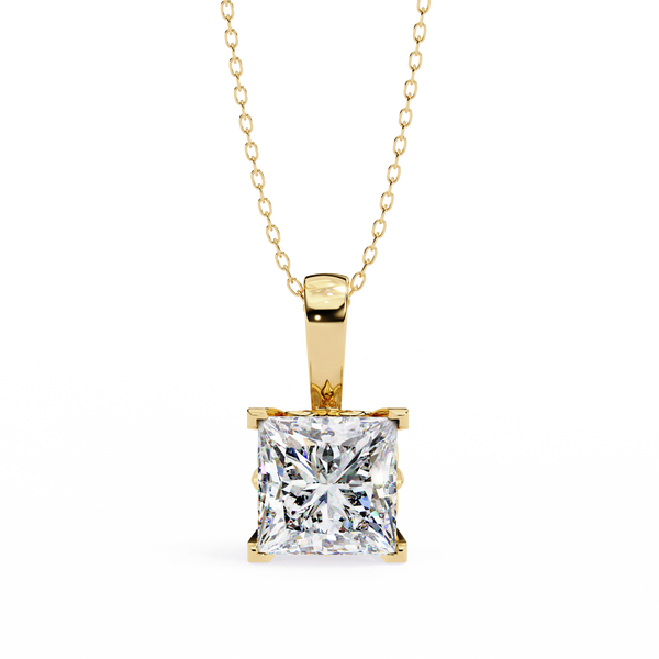 Princess Cut Diamond Pendant