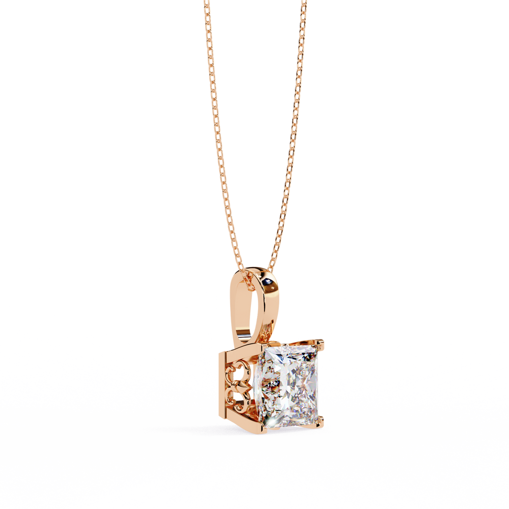 Princess Cut Diamond Pendant