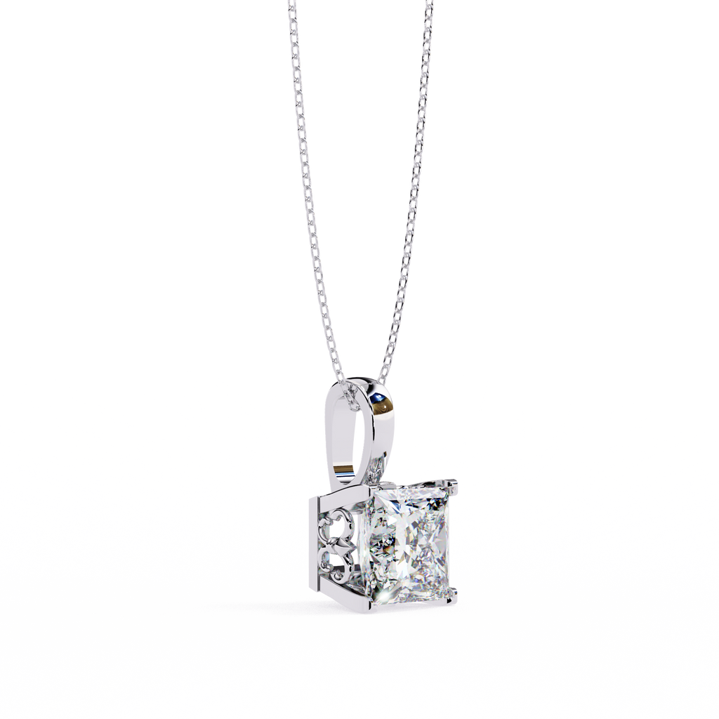 Princess Cut Diamond Pendant