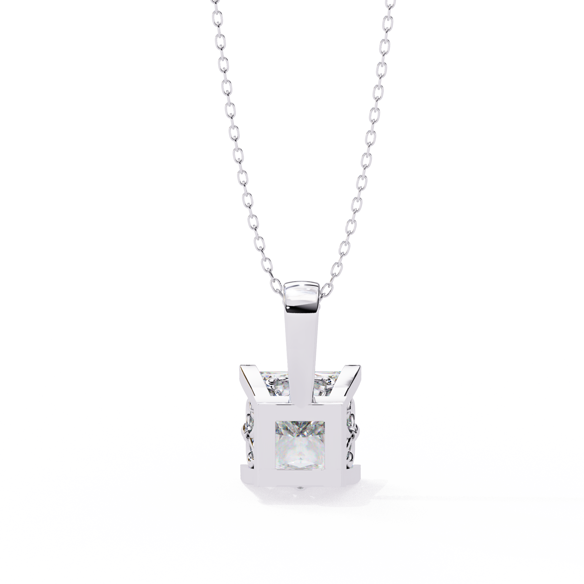 Princess Cut Diamond Pendant